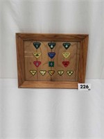 Boy Scout Framed Patches