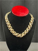 Vintage necklace with fold over clasp.