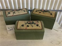 3 Painted Boxes