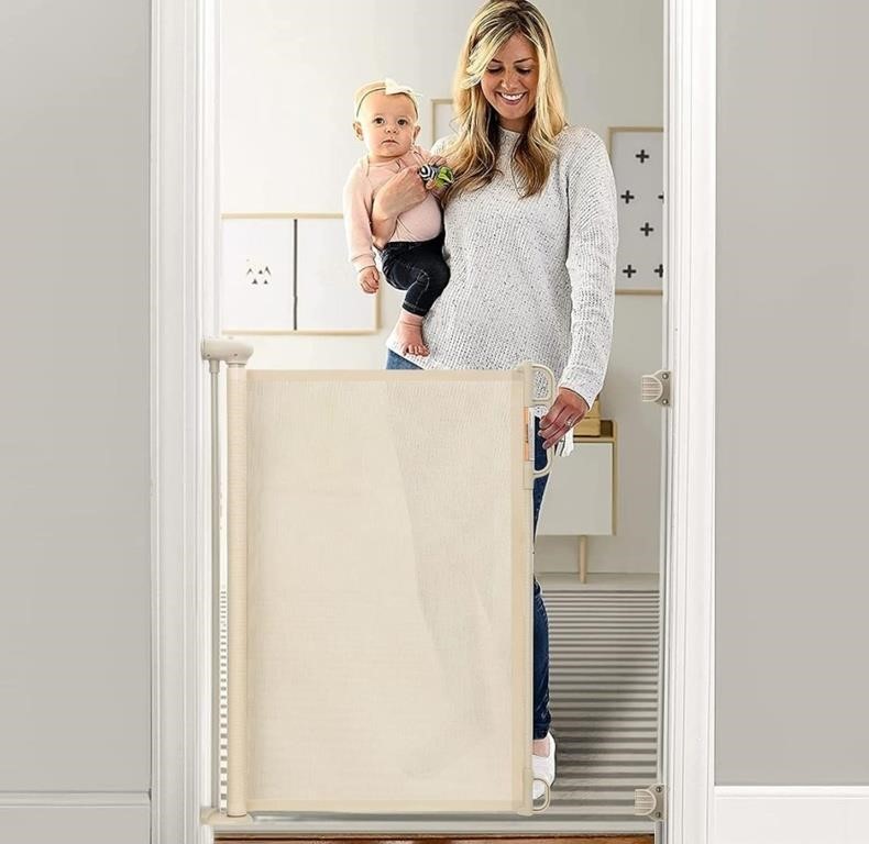 Momcozy Retractable Baby Gate, 33" Tall, Extends