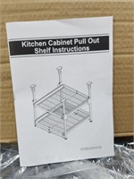 Kitchen cabinet pull out shelf