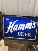 Hamm's Beer light, 14x20.5, double sided
