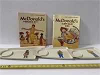 5pc McDonald's; x3 Serving Trays, 2 Happy Meal toy