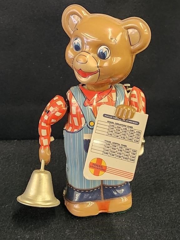 VINTAGE TK TOYS STREAMLINERS TIN WIND-UP BELL...