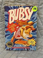 SEGA GENESIS BUBSY GAME W/ ORIGINAL CASE &