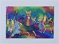 Original Masqurade Batik Painting on Rice Paper