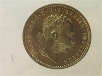 Gold 1-Ducat Austrian Gold Coin - dated 1915 -