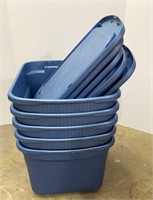 (6) Sterilite Totes & 6 lids