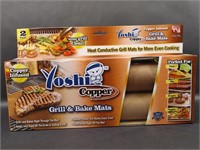 Yoshi Copper Grill Bake Mats in Packaging