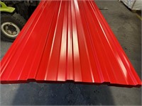 12' Red Metal Roofing / Siding x 576 LF