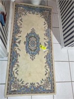 Small rectangle rug, 27 in x 57 in