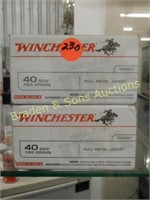 GROUP OF 200 ROUNDS WINCHESTER CAL 40 S&W