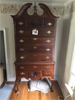 Vintage Nine Drawer High Boy