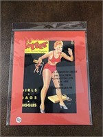 Pinup Girl Vintage mounted 8x10" for resale