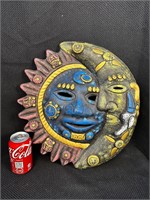 Ceramic Sun & Moon Wall Hanging