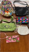 COACH, Vera Bradley, GUESS, beaded and sequined