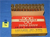 30-06 Springfield 110gr Winchester Rnds 19ct