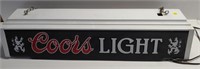 COORS LIGHT BEER POOL TABLE LIGHT