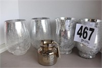 Mercury Glass Candle Holders