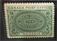 Canada E1, MH, CV $250 (CV from Unitrade 2024,