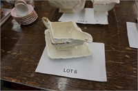 Mason's Ironstone gravy boat & tray "Friarswood"