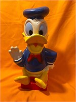 Vintage Donald Duck Bank 10 1/2” Walt Disney