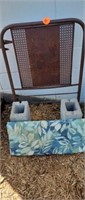 ANTIQUE 
SMALL GATE WITH BLOCKS AND SEAT