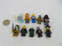 10 personnages LEGO