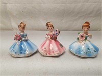 Birthday Girl Figurines. Joseph Originals