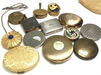 Large Group of Vintage Makeup Compacts