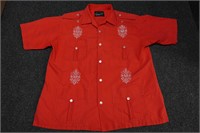 Vintage Mario Western Shirt Embroidered Size XL
