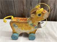 VINTAGE BOSSY BELL FP PULL TOY