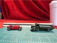 (2)Vintage diecast toys. Dinky army truck