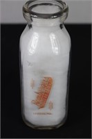 Romberger's Dairy 1pt Pyro Milk Bottle