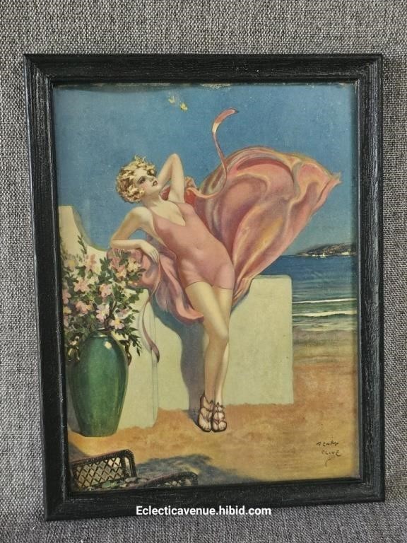 Henry Clive Art Deco Seaside Flirtation