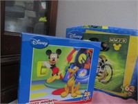 Lot of Mickey Mouse Puzzles