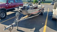 1982 BASS TRACKER BOAT AND TRAILER