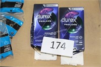 2- boxes durex prolong condoms