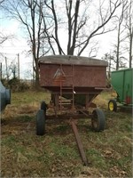 GRAVITY WAGON W/ TIE ROD ON RUNNING GEAR