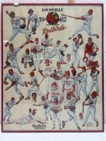 Louisville 1982 Red Birds framed team