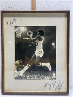 Darnell Hilman Dr.Dunk signed framed picture,