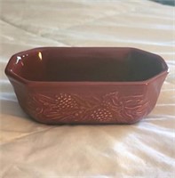 Longaberger Pottery Paprika Mini Loaf Dish...