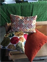 3 pillows, From Pier One, Like New!