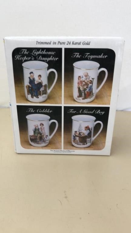 Norman Rockwell Collector Mug Set