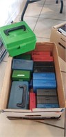 Box Of (19) Assorted Plastic Ammo Storage Boxes