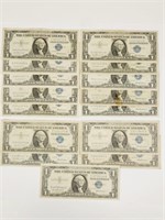 (15) 1957 $1 Silver Certificates