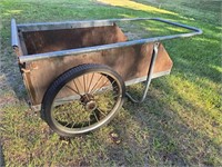 Antique Wood and Metal Cart