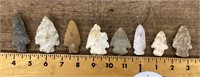 8 arrowheads