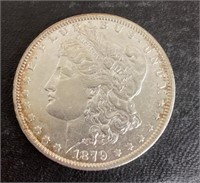 1879 Morgan silver dollar