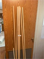 (6) Wood Stakes